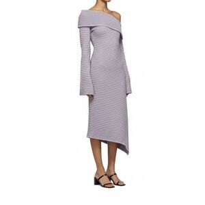 DRAE MIDI Sweater Dress SSENSE Wool Cashmere Rib Knit size Lavender Purple Mediu